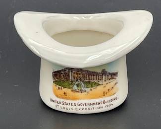 1904 St. Louis World's Fair Hat Match Safe with Striker