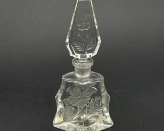 Cut Etched Glass Perfume