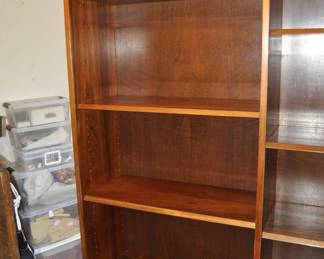 Modern Mid Century Rosewood cabinet with shelving unit by Hundevad - 54" wide x 77" tall x 17" deep