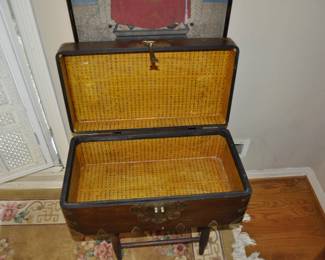 Modern rosewood cabinet with shelving unit - 54" wide x 77" tall x 17" deep