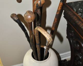 Antique cane collection