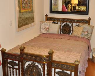 Antique Italian brass bed