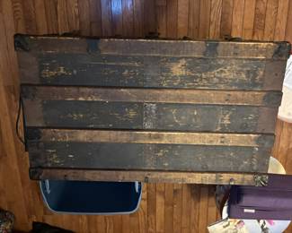 Vintage steamer trunk