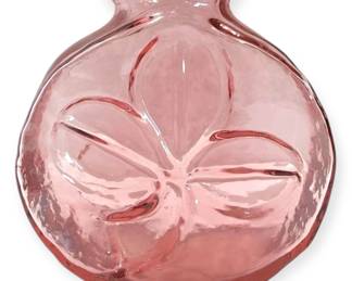 001 Blenko Rose Shamrock Vase #6322