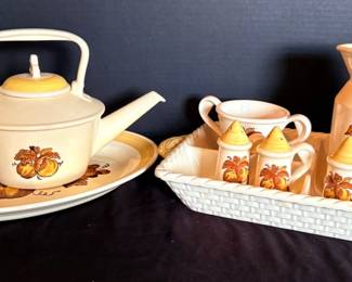 Vintage Teapot, Pitcher, More Poppytrail By Metlox 