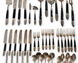 Vintage Siam Flatware Set 49 Pieces
