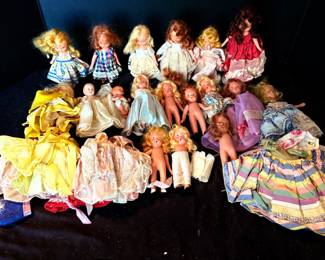 Five Vintage Dolls