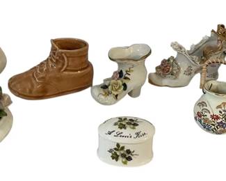 Bone China Flowers Porcelain Figurines