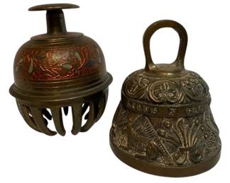 Zodiac Indian Brass Bell 