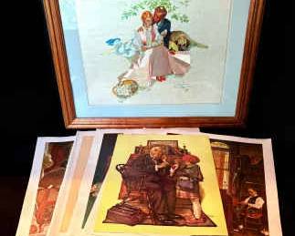 Framed Foiled Normal Rockwell Print 23x19 And More Canvas Prints