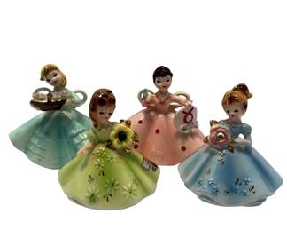 Four Josef Original Figurines 