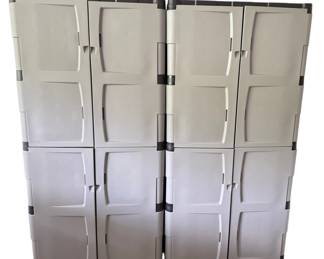Two Rubbermaid Storage Shelves 