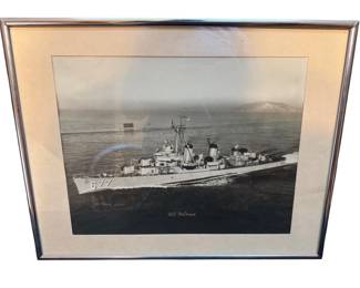 USS McDermut Framed Photograph