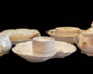 Vintage Haviland Limoges Plates, Handpainted Nippon Berry Bowl Dishes,  More