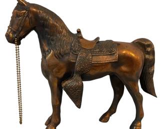 Vintage Bronze Copper Horse Statue
