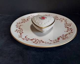 Lenox Rose Trinket Box Franciscan Ridgewood Plate
