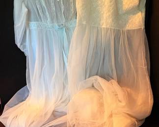 Two Vintage Sheer Nightgowns