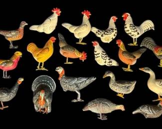 Miniature Fowl Figurines