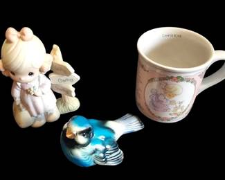 Precious Moments Figurine, Mug, Goebel W. Germany Bird