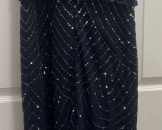 Adrianna Papell Long Blue Gown NEW with tags