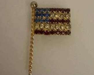 Vintage flag pin