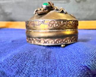 Brass trinket box