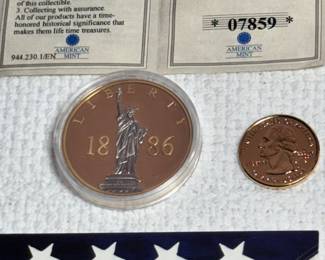 With Liberty collector coin