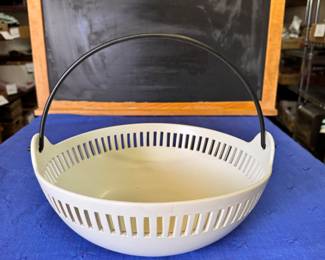 Stylish large white ceramic bowl