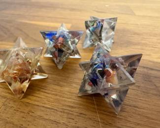 Funky artisan colored #D stars