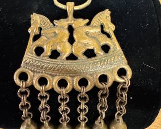 Mid century brass pendant original from Kalevala Kofu of Finland