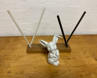Unique knife sharpener and cute china bunny