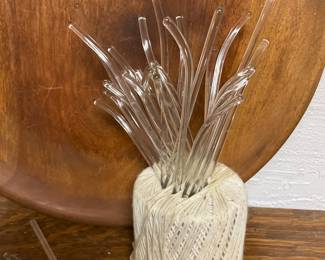 Unique glass stir sticks