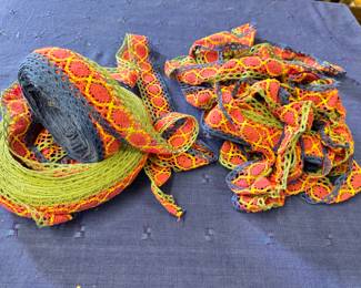 Long vintage crochet ribbon