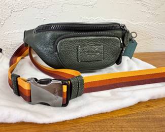 New Leather Coach mini cross body bag