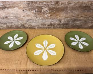 Trio of MCM iconic Catherineholm of Norway platters