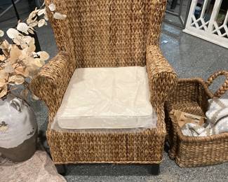 Pottery bohemian wicker woven chair
