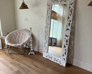 Full wall carved mirrorb