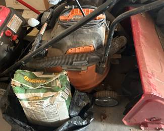 shop Vac and newly serviced snow blower