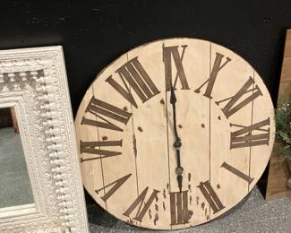 Rustic wall clock