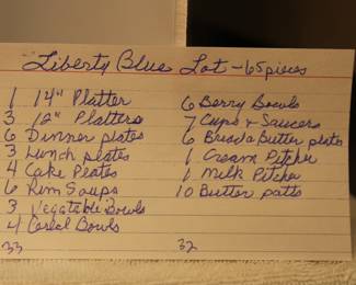 Liberty Blue 65 Pieces