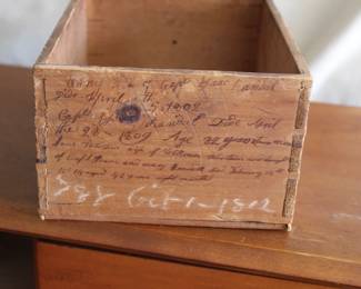 Inscription from family leading to Revolutionary War Captain https://www.sundownestatesalesct.com/blog/uncovering-a-familys-legacy-hidden-inside-an-18th-century-slant-top-desk