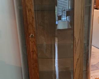 Curved Art Curio Display Cabinet