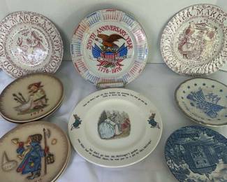 Assortment Of Decorative Plates 
