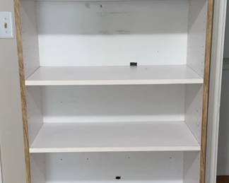 Wooden Cabinet, Wood veneer trim and White Inside 