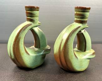 Pair of Frankoma candlesticks