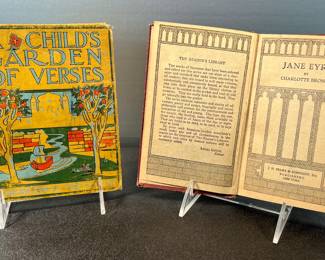Vintage books-Child's Garden of Verses and Jane Eyre