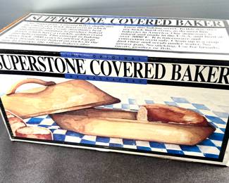 Stone baking dish, new in box!