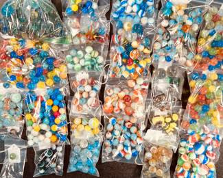 We found your marbles! All colors, sizes, ages!