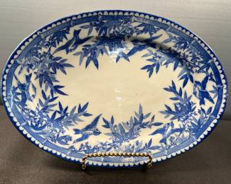 Rare Japanese Bluebird platter