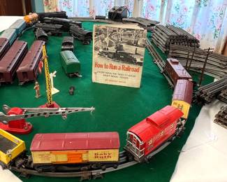 More train cars and accessories in this set.